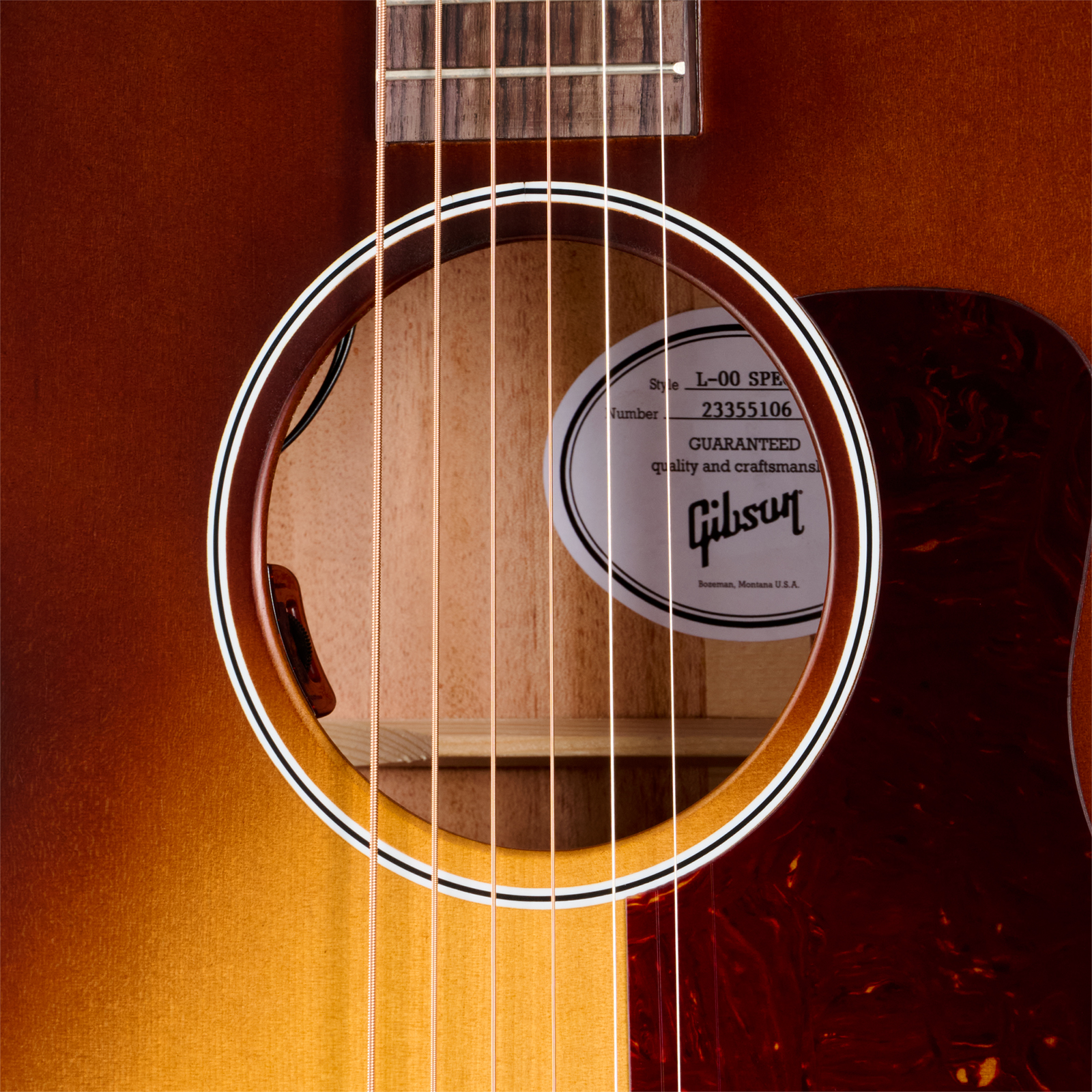 Gibson L00 Special Modern Parlor Shsc Epicea Acajou Rw - Satin Honey Burst - Guitarra folk - Variation 4