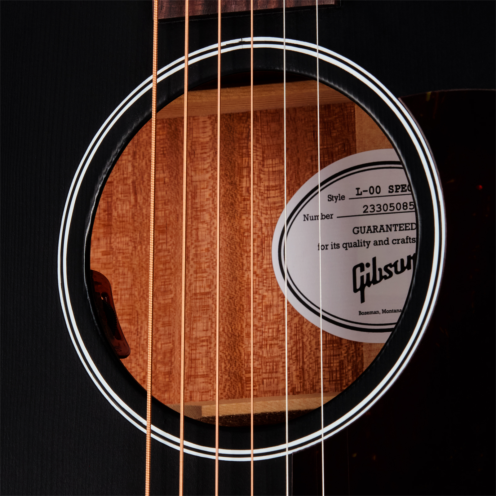 Gibson L00 Special Modern Parlor Shsc Epicea Acajou Rw - Satin Ebony - Guitarra folk - Variation 4