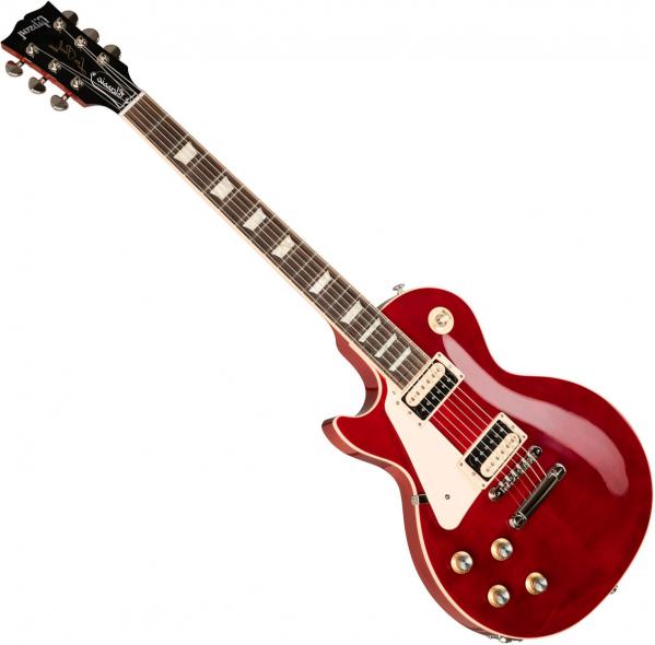 Deliberadamente Interactuar Empresa Guitarra eléctrica de cuerpo sólido Gibson Les Paul Classic Modern Zurdo -  trans cherry rojo