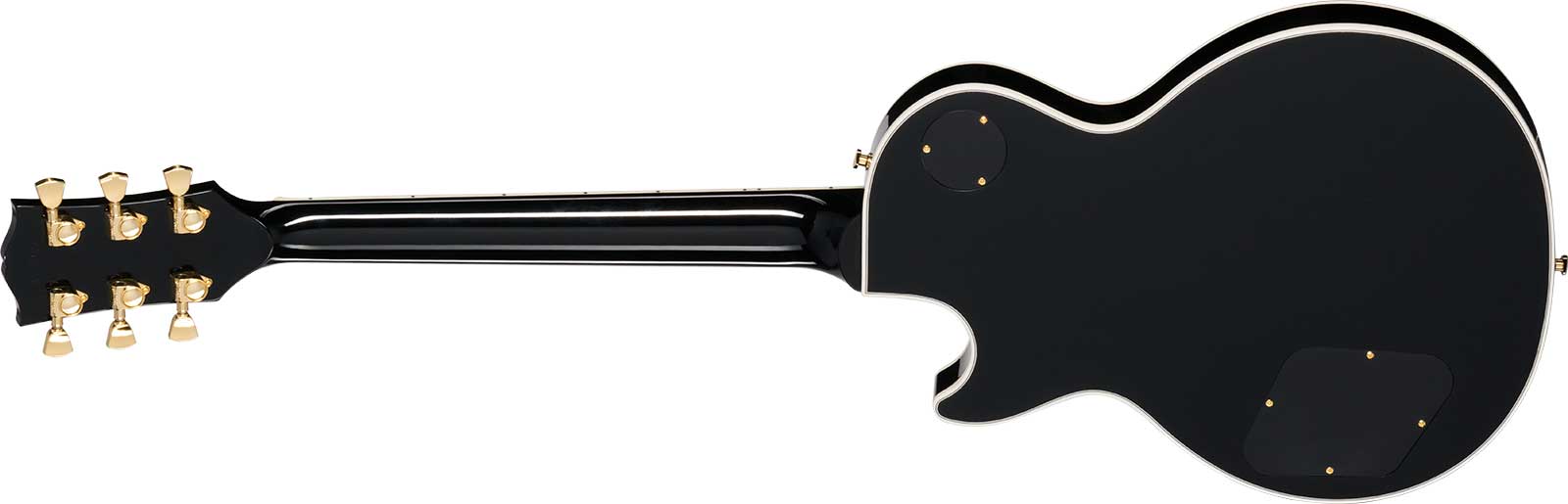 Gibson Les Paul Custom 70s 2h Ht Eb - Ebony - Guitarra eléctrica de corte único. - Variation 1