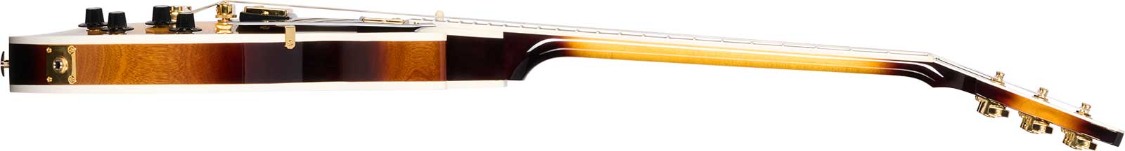 Gibson Les Paul Custom 70s 2h Ht Eb - Tobacco Burst - Guitarra eléctrica de corte único. - Variation 1
