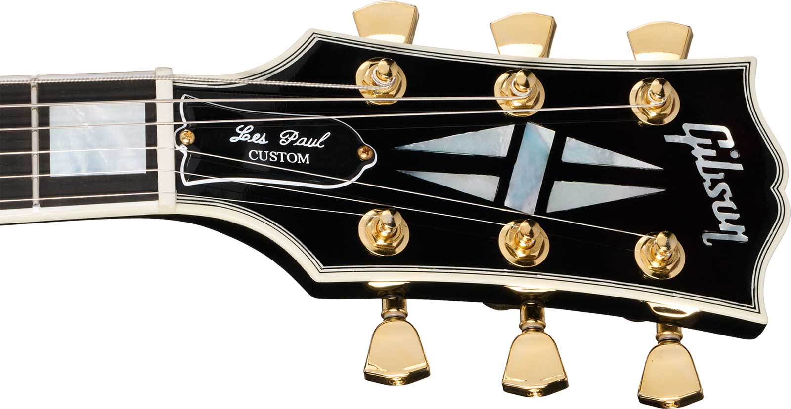 Gibson Les Paul Custom 70s 2h Ht Eb - Ebony - Guitarra eléctrica de corte único. - Variation 4