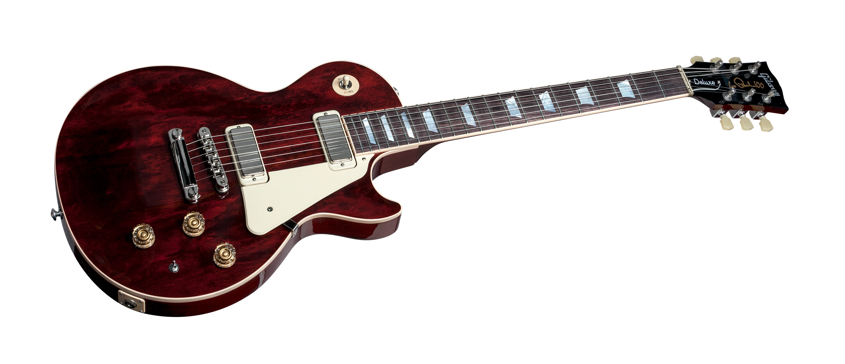 Gibson Les Paul Deluxe 2015 Ch - Wine Red - Guitarra eléctrica de corte único. - Variation 2