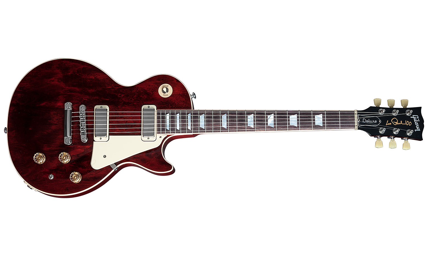 Gibson Les Paul Deluxe 2015 Ch - Wine Red - Guitarra eléctrica de corte único. - Variation 1