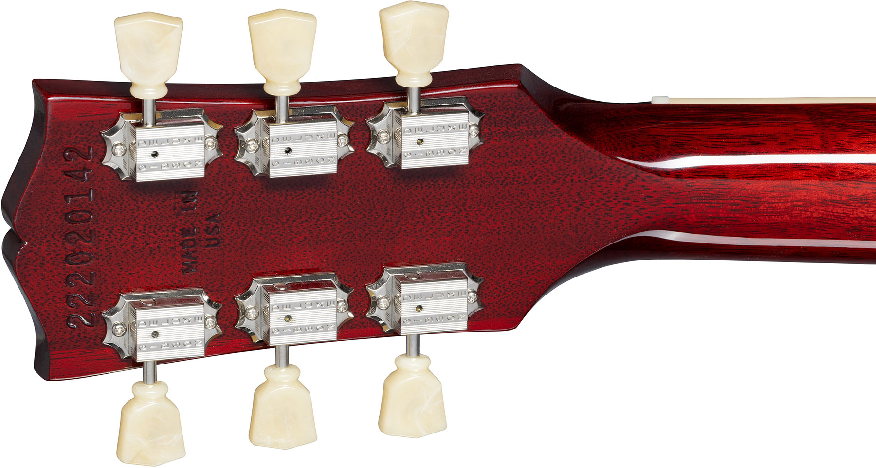 Gibson Les Paul Deluxe 70s Plain Top Original 2mh Ht Rw - Wine Red - Guitarra eléctrica de corte único. - Variation 4