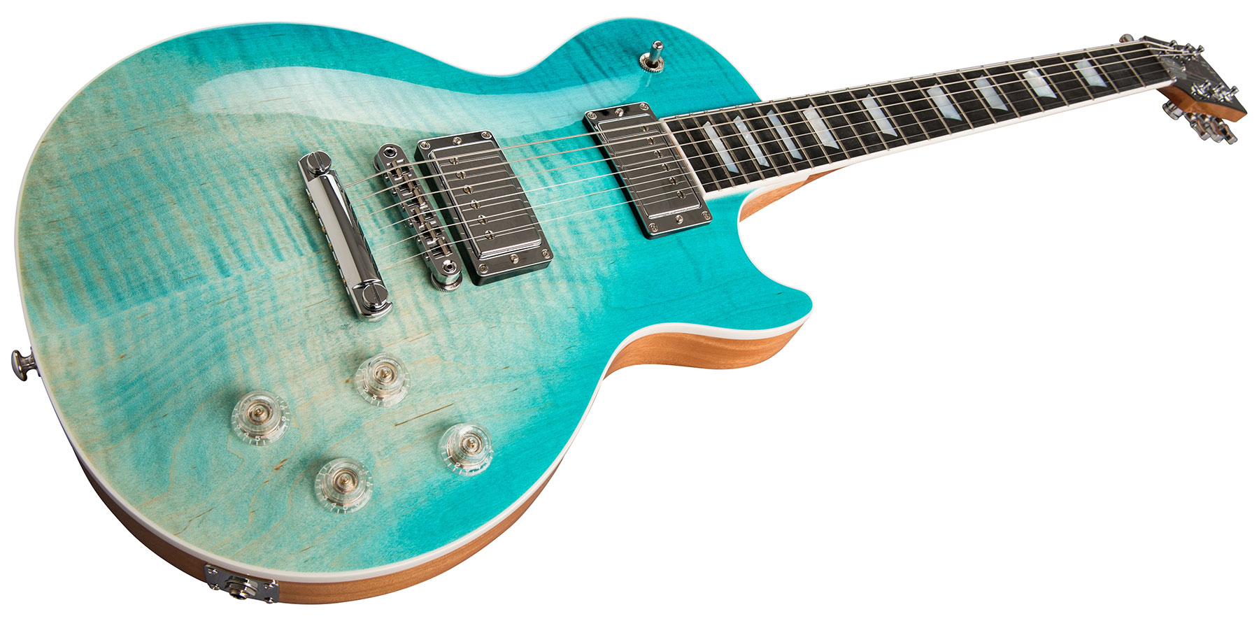 Gibson Les Paul Hp-ii High Performance 2019 Hh Ht Rw - Seafoam Fade - Guitarra eléctrica de corte único. - Variation 1