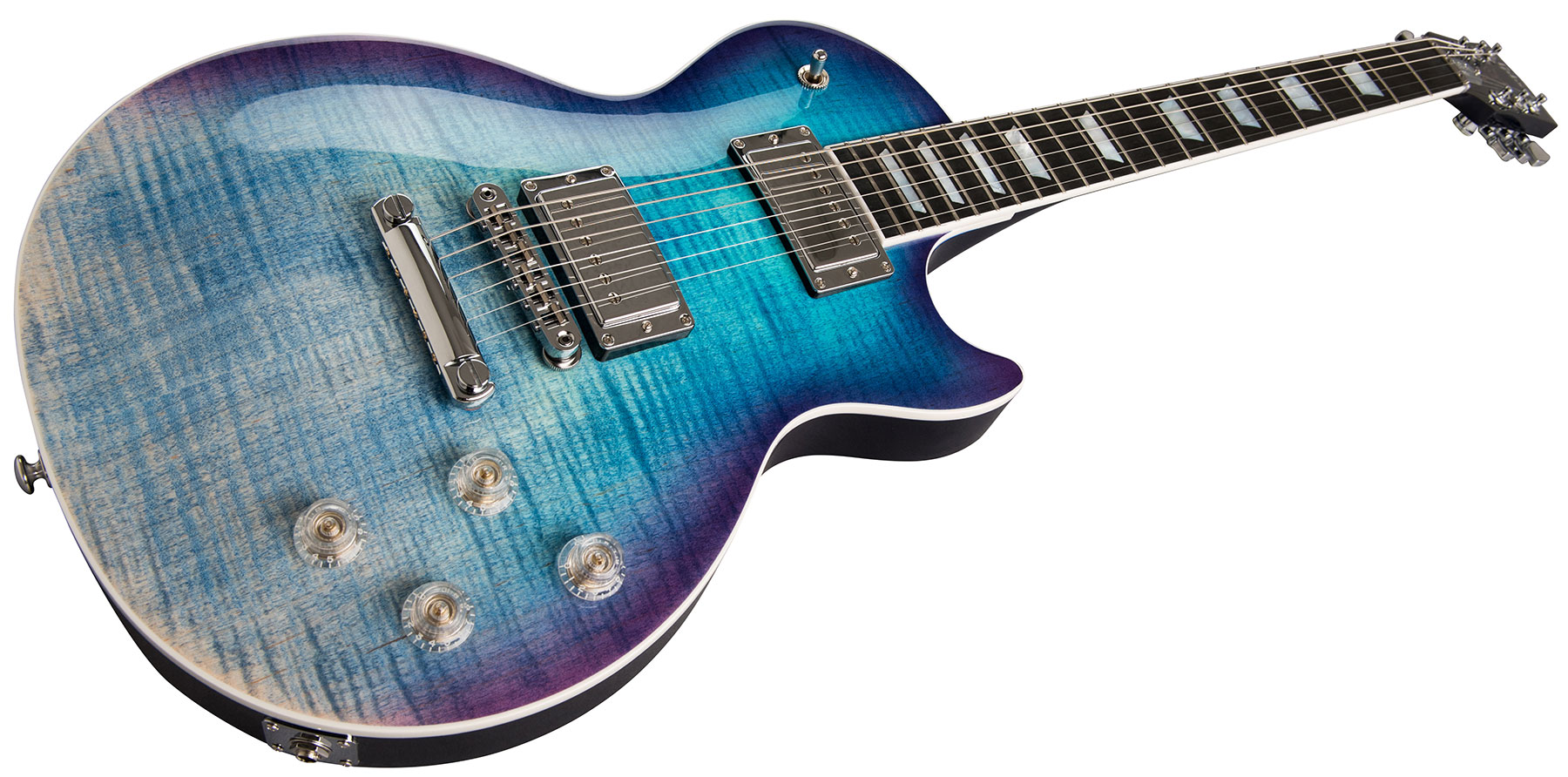 Gibson Les Paul Hp-ii High Performance 2019 Hh Ht Rw - Blueberry Fade - Guitarra eléctrica de corte único. - Variation 1