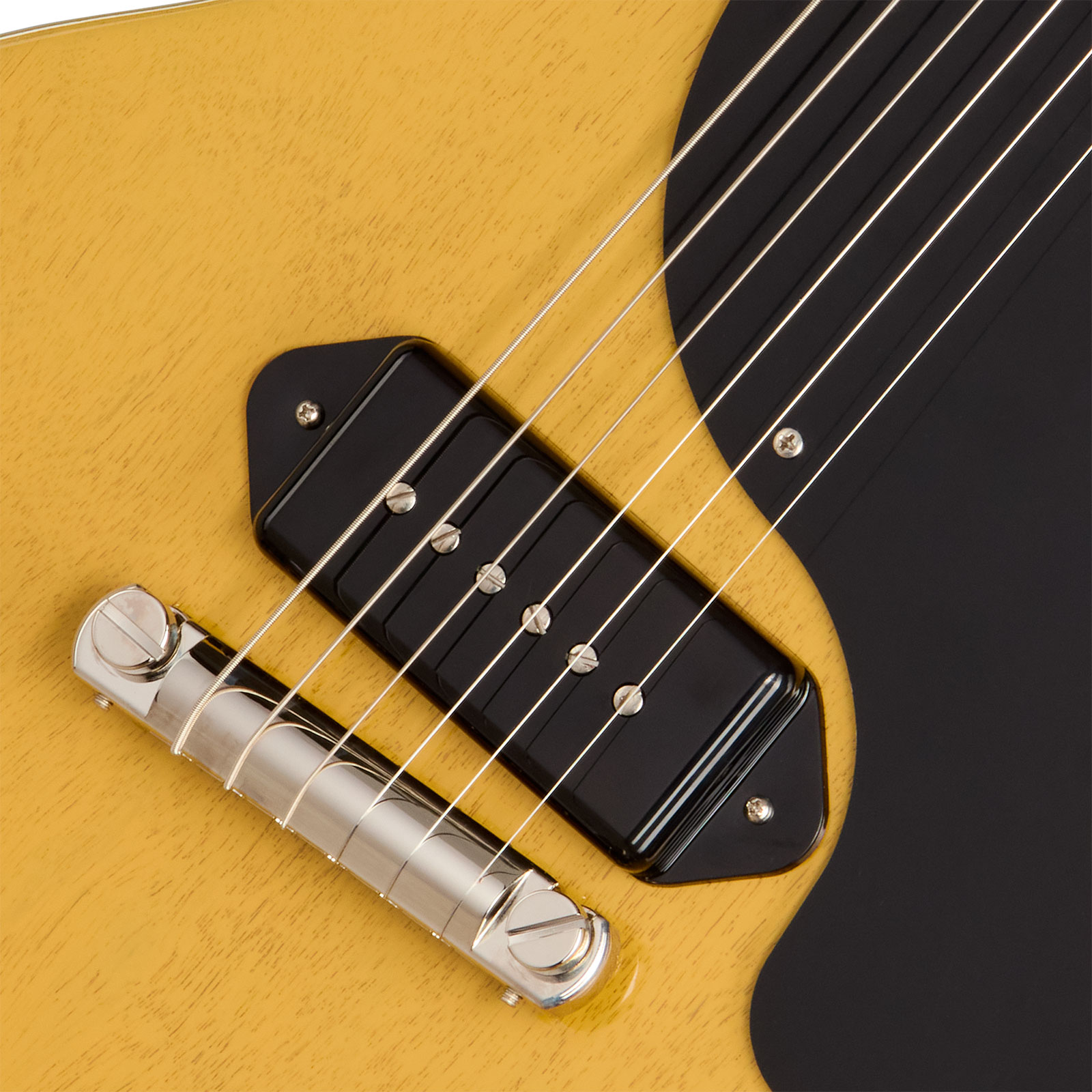 Gibson Les Paul Junior Dc Usa 2s P90 Ht Rw - Tv Yellow - Guitarra eléctrica de doble corte - Variation 8