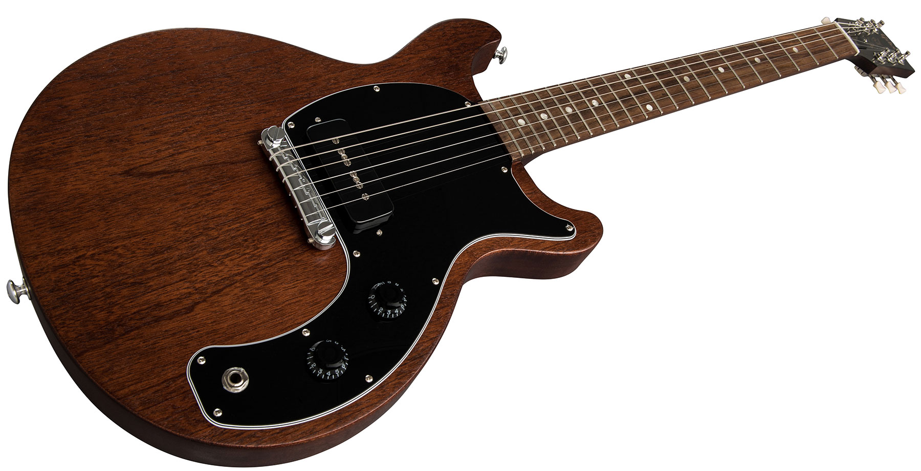 Gibson Les Paul Junior Tribute 2019 P90 Ht Rw - Worn Brown - Guitarra eléctrica de corte único. - Variation 1