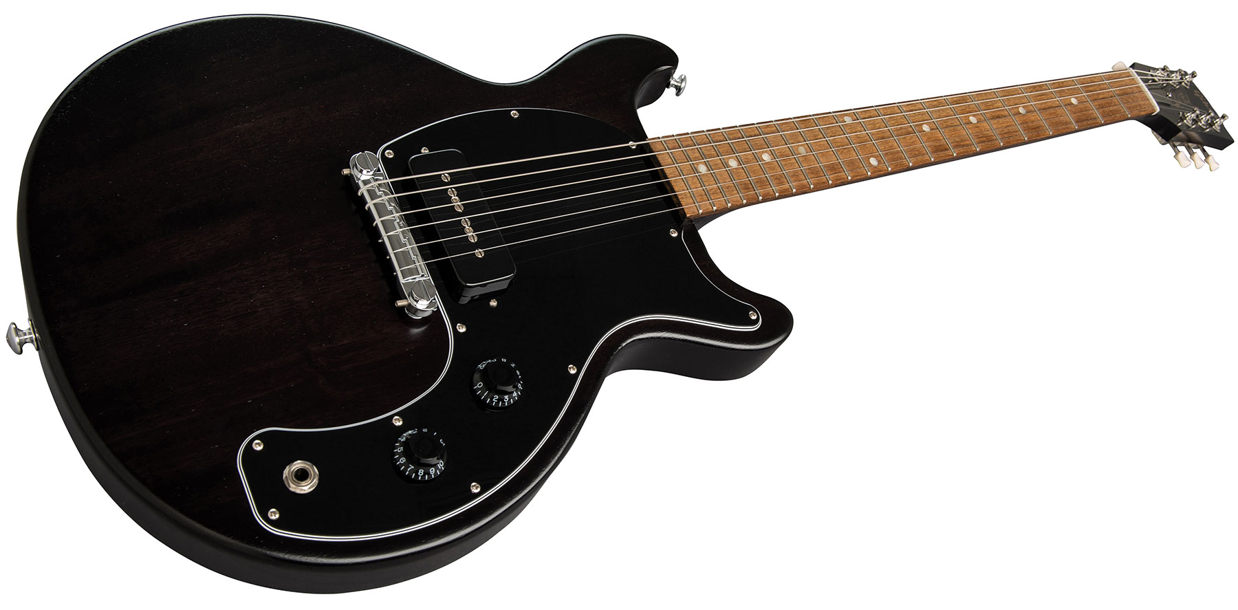 Gibson Les Paul Junior Dc Tribute 2019 P90 Ht Rw - Worn Ebony - Guitarra eléctrica de corte único. - Variation 1