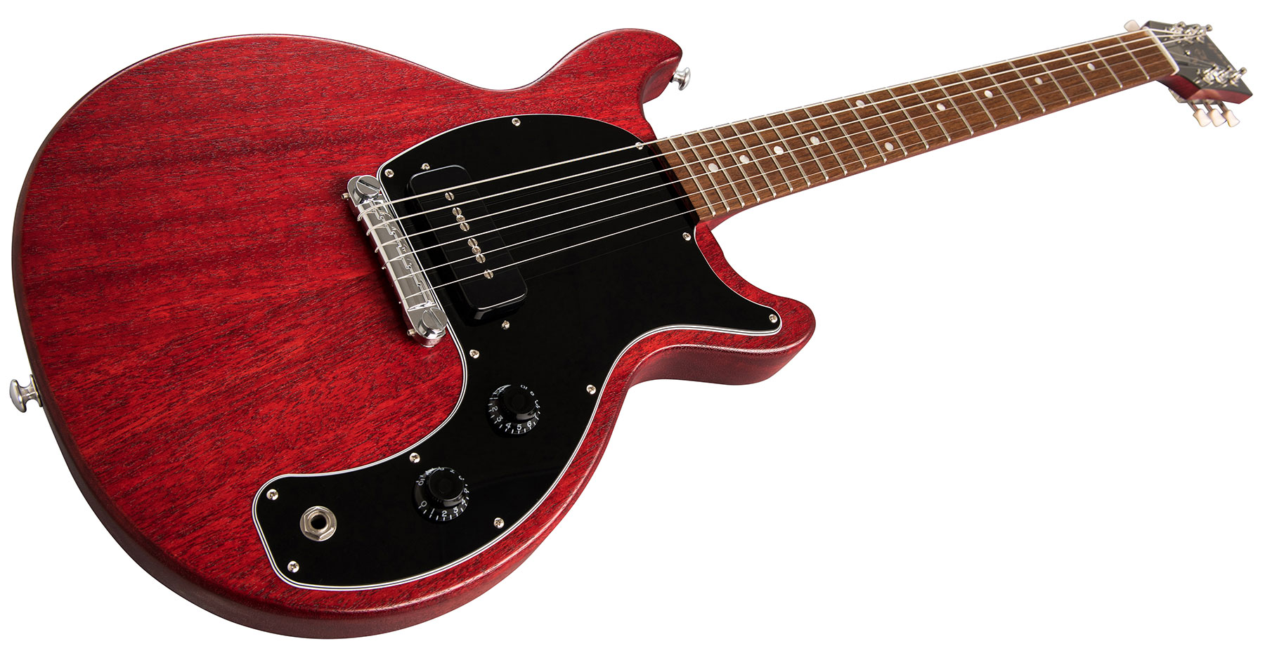 Gibson Les Paul Junior Tribute 2019 P90 Ht Rw - Worn Cherry - Guitarra eléctrica de corte único. - Variation 1