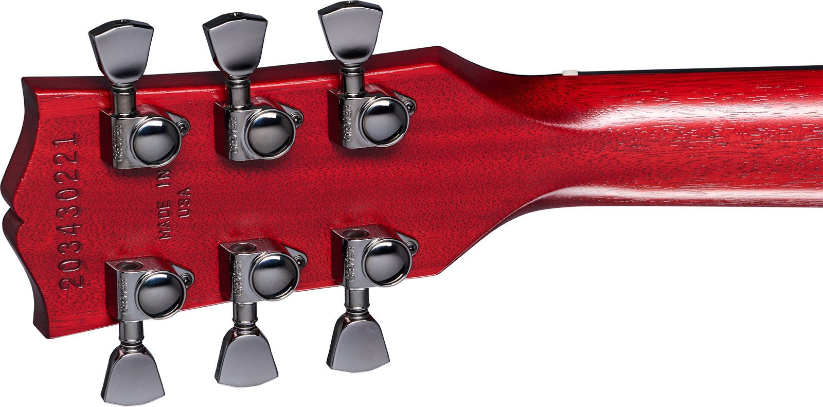 Gibson Les Paul Modern Studio Usa 2h Ht Eb - Wine Red Satin - Guitarra eléctrica de corte único. - Variation 4