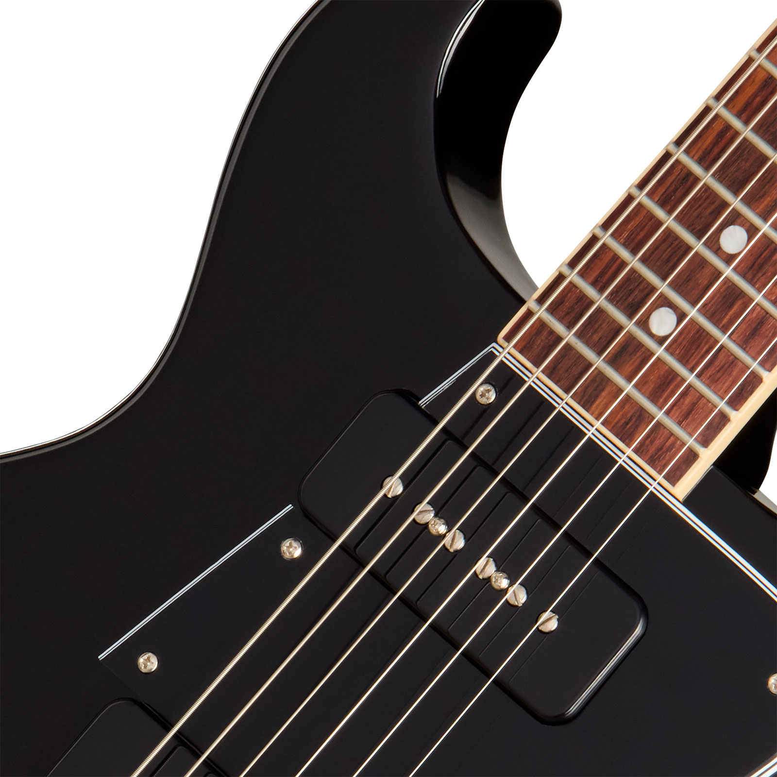 Gibson Les Paul Special Dc Usa 2s P90 Ht Rw - Ebony - Guitarra eléctrica de doble corte - Variation 2