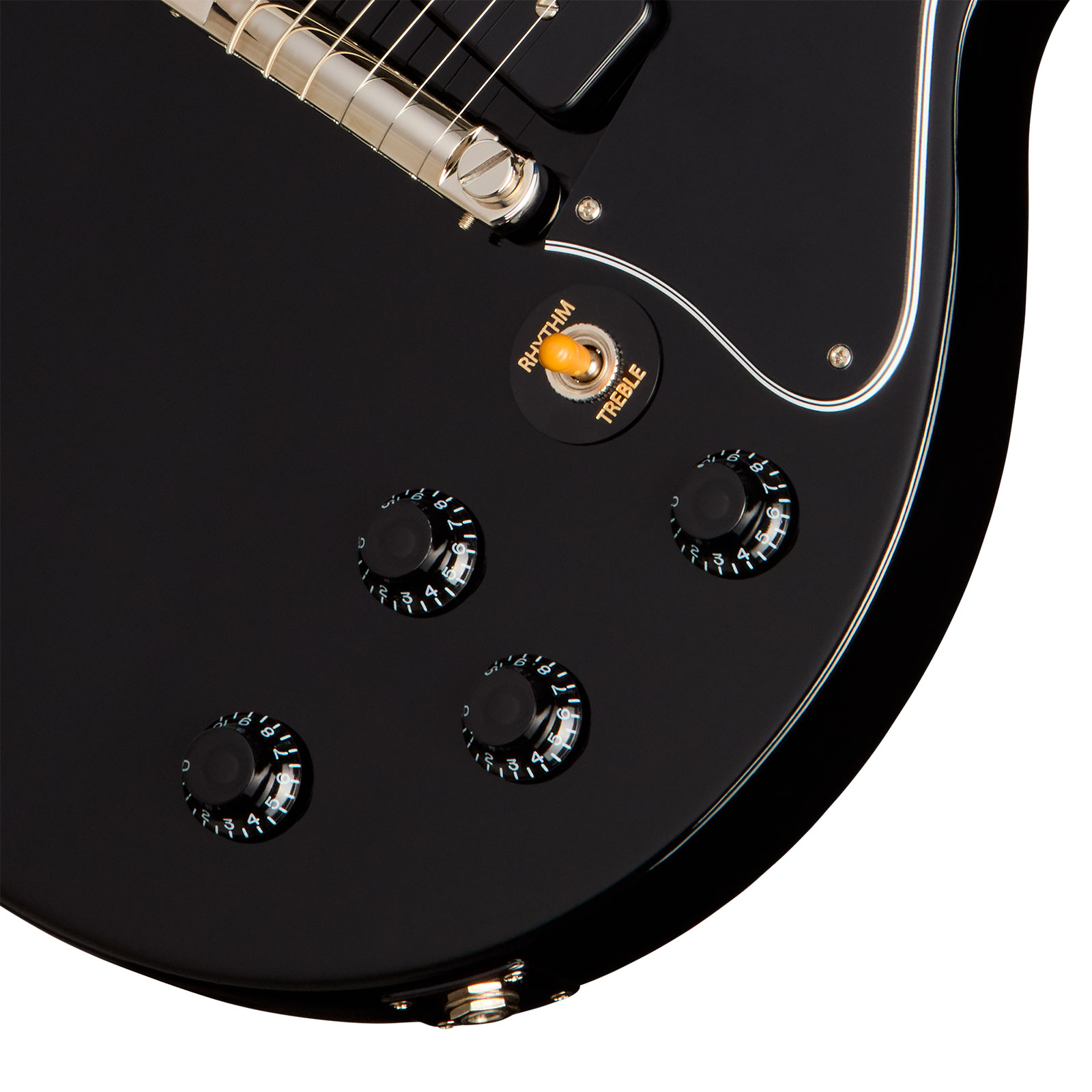 Gibson Les Paul Special Dc Usa 2s P90 Ht Rw - Ebony - Guitarra eléctrica de doble corte - Variation 3