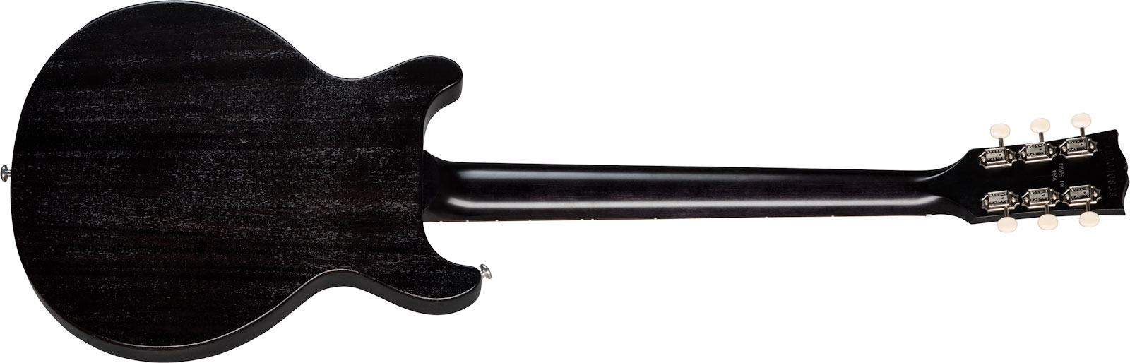 Gibson Les Paul Junior Tribute Dc Modern P90 - Worn Ebony - Guitarra eléctrica de doble corte - Variation 1