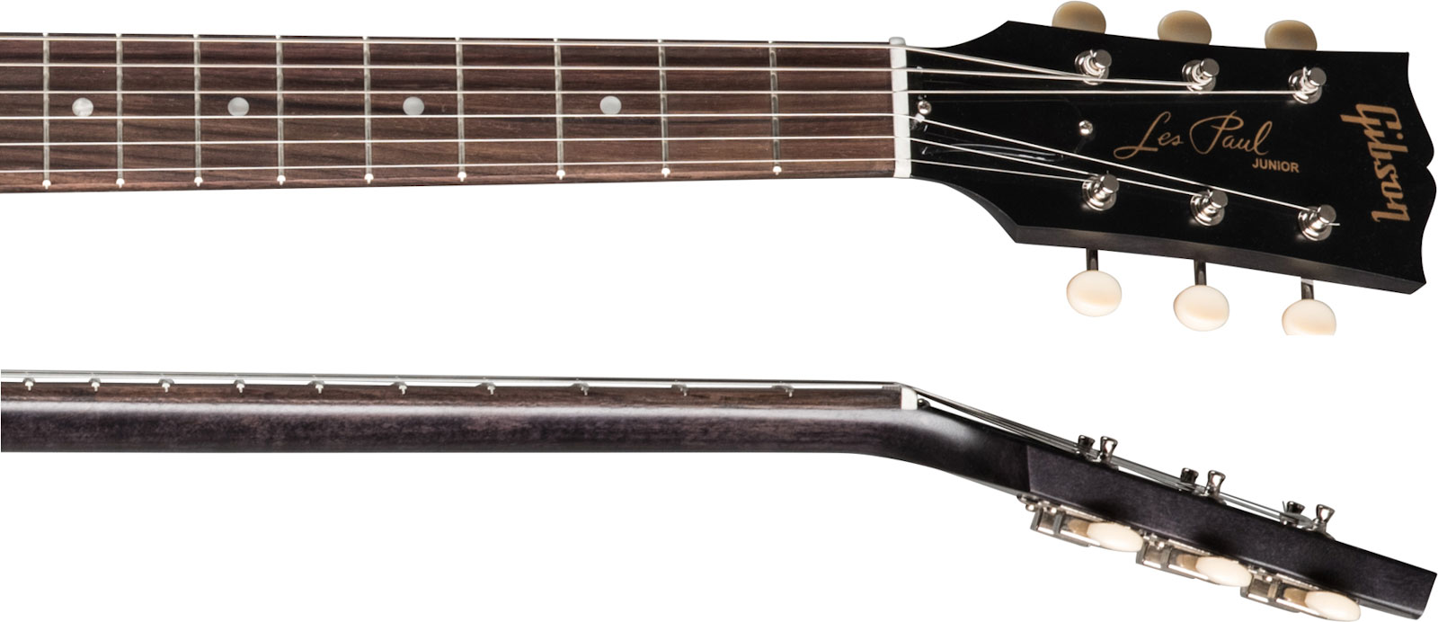 Gibson Les Paul Special Tribute Dc Modern P90 - Worn Ebony - Guitarra eléctrica de doble corte - Variation 3