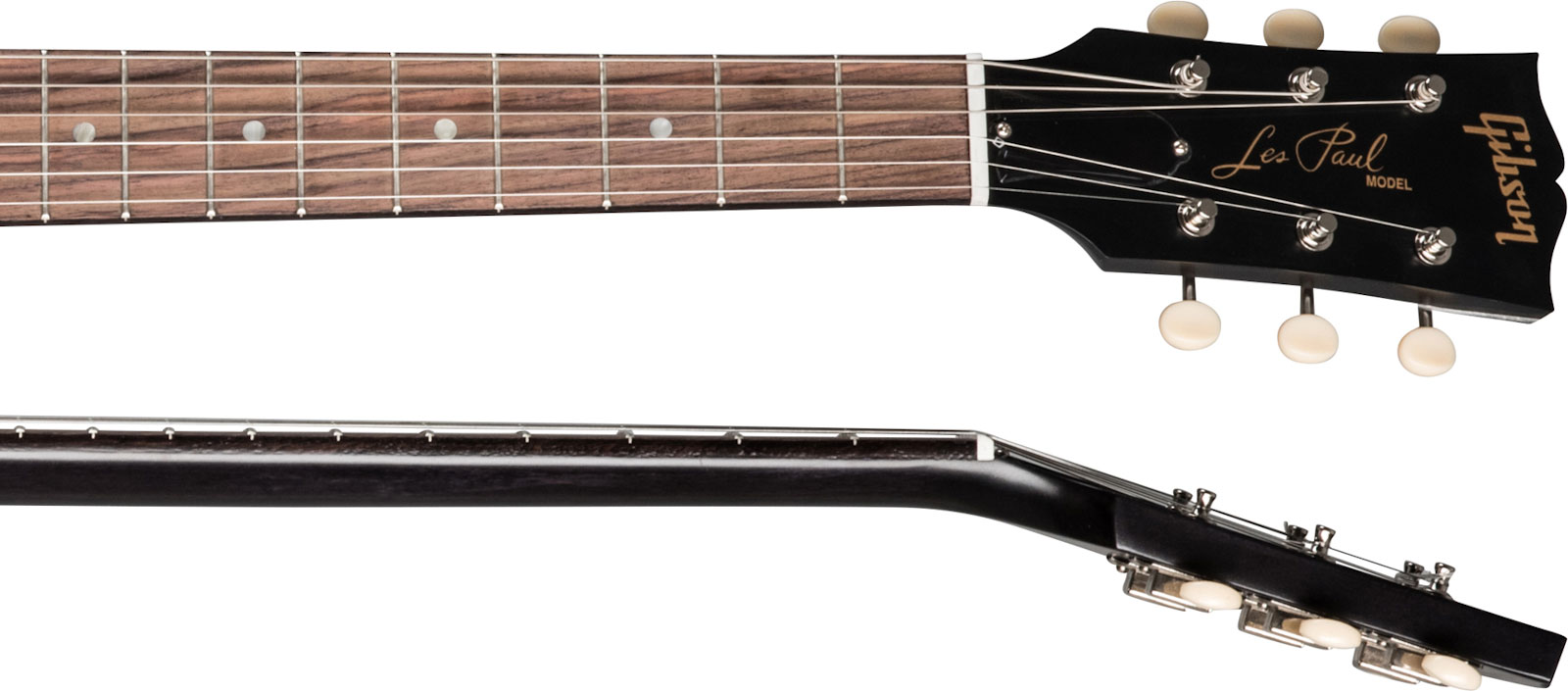 Gibson Les Paul Junior Tribute Dc Modern P90 - Worn Ebony - Guitarra eléctrica de doble corte - Variation 3