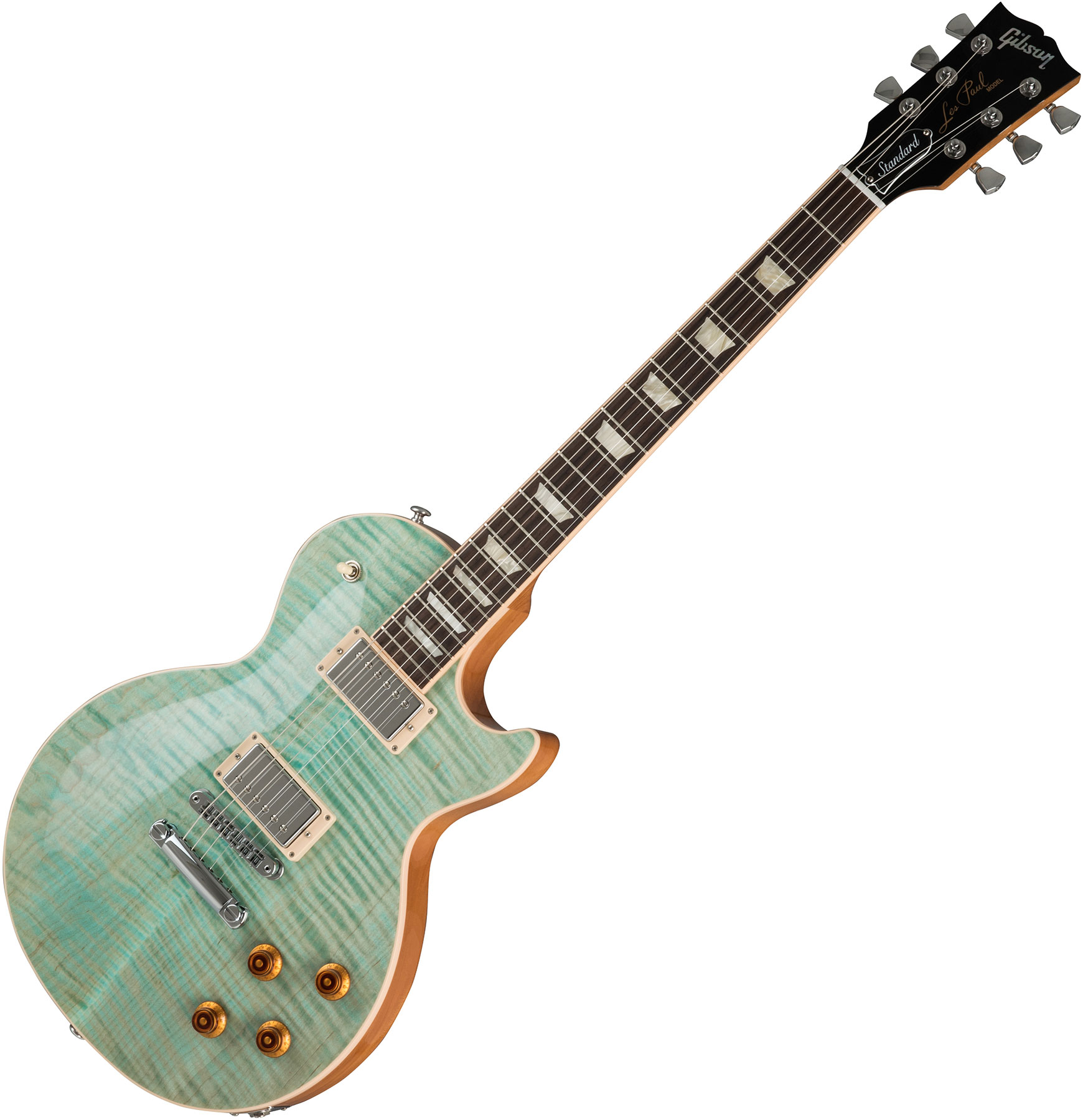 Guitarra eléctrica de cuerpo sólido Gibson Les Paul Standard - seafoam  green verde