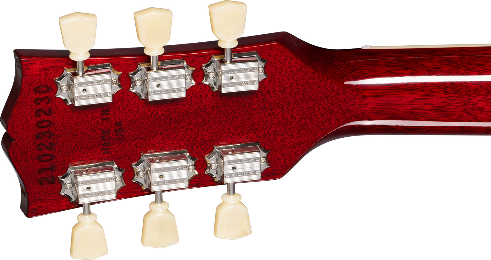 Gibson Les Paul Standard 50s Figured Original 2h Ht Rw - 60s Cherry - Guitarra eléctrica de corte único. - Variation 4