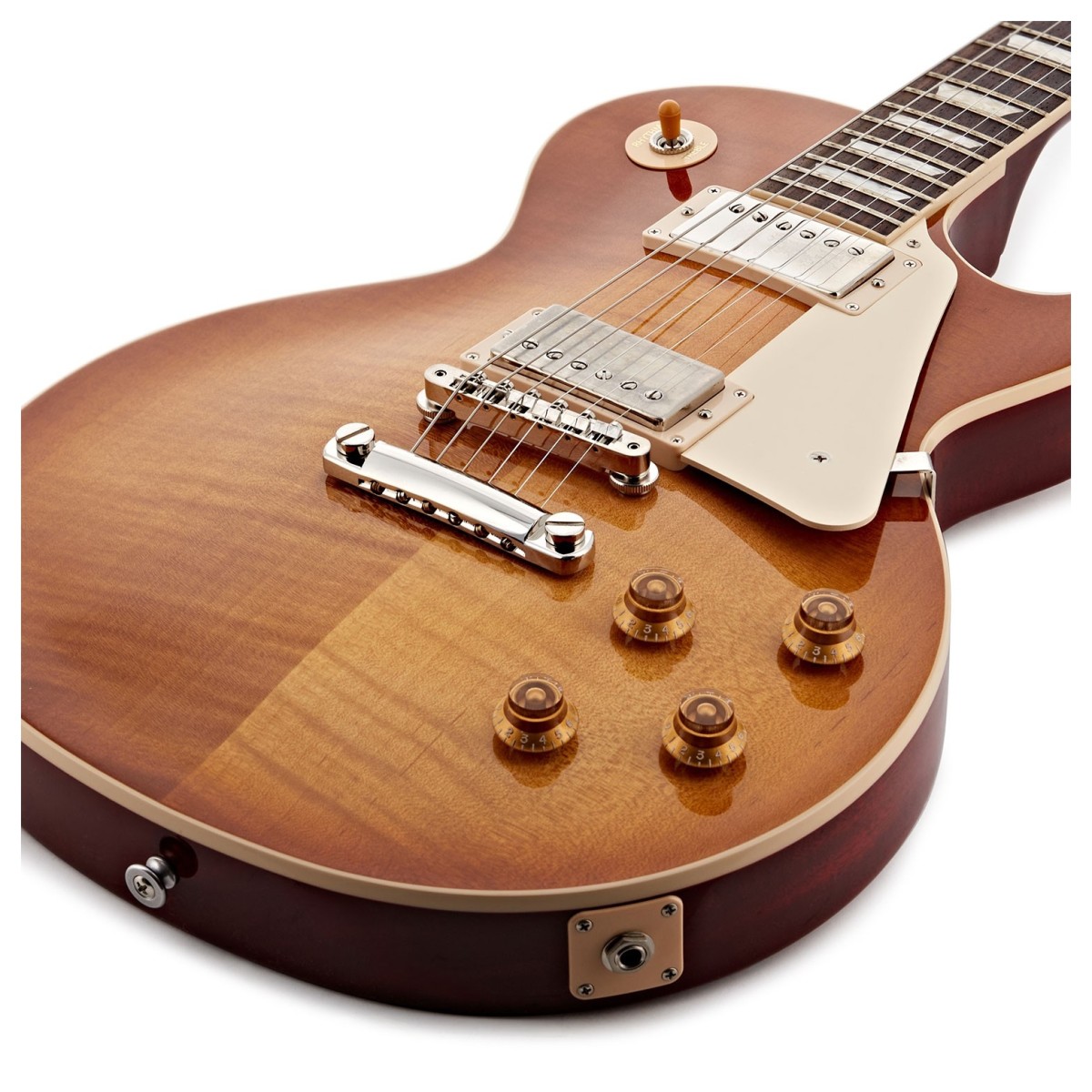Gibson Les Paul Standard 50s Figured Top Original Usa 2h Ht Rw - Dirty Lemon Burst - Guitarra eléctrica de corte único. - Variation 3