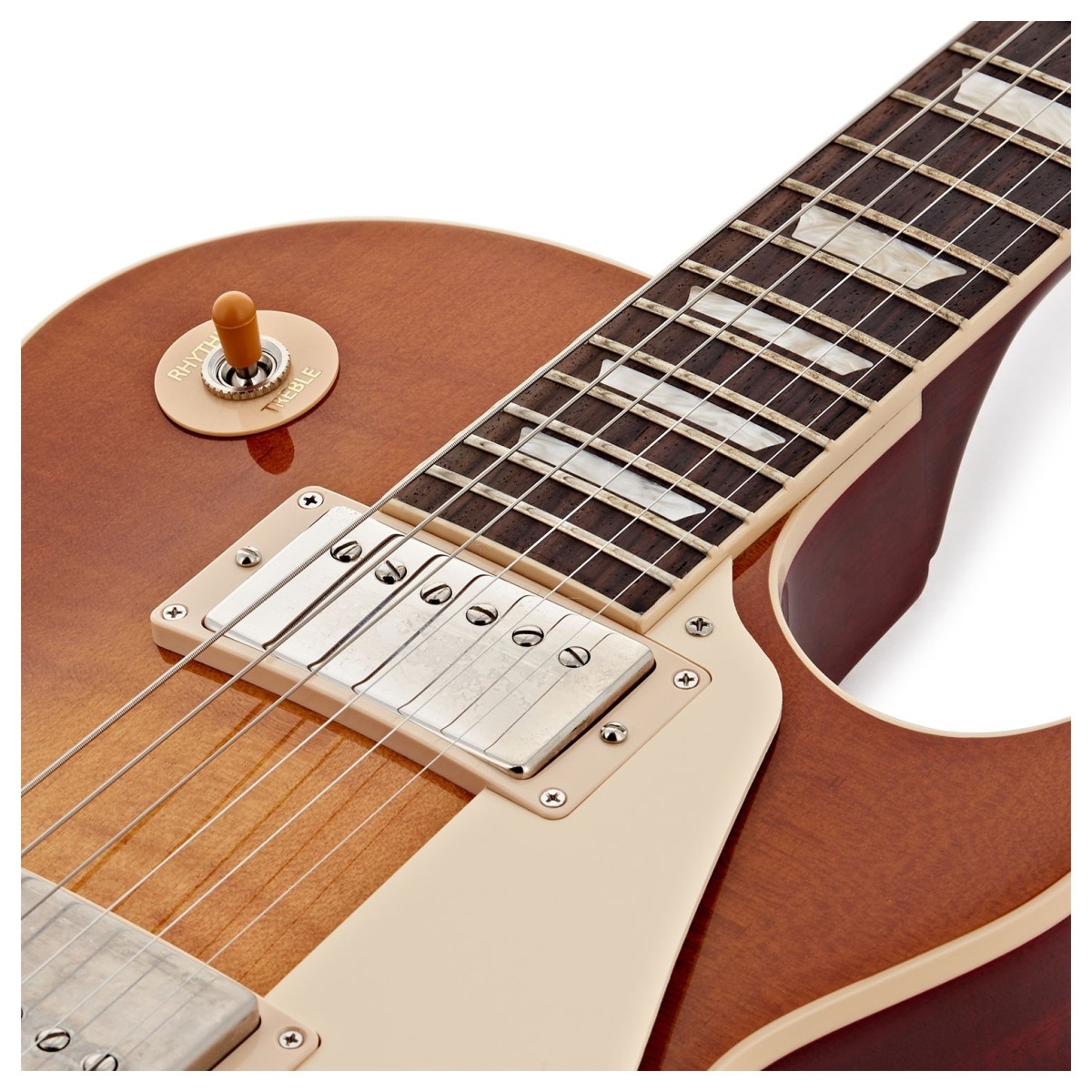 Gibson Les Paul Standard 50s Figured Top Original Usa 2h Ht Rw - Dirty Lemon Burst - Guitarra eléctrica de corte único. - Variation 4