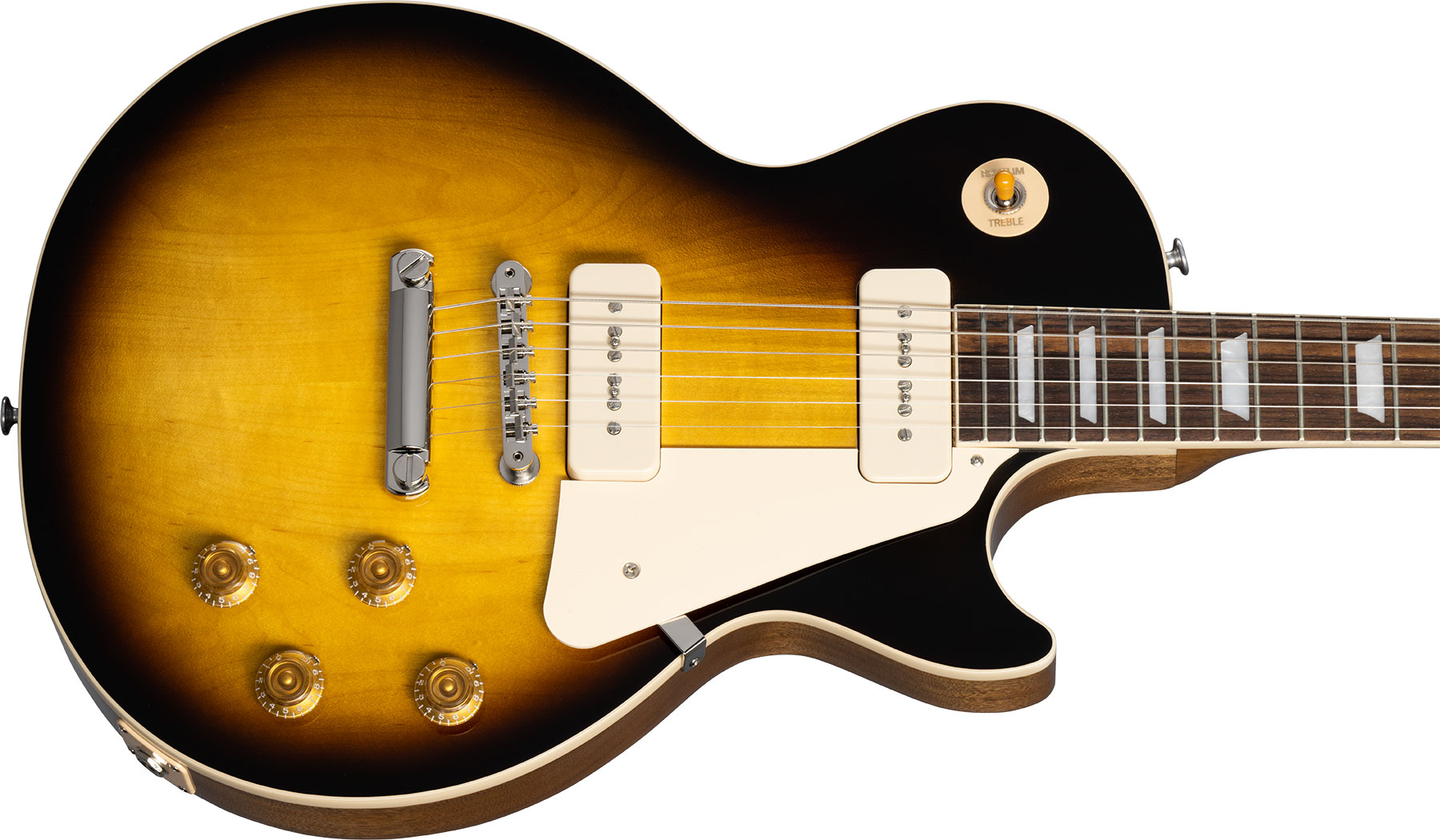 Gibson Les Paul Standard 50s P90 Original 2p90 Ht Rw - Tobacco Burst - Guitarra eléctrica de corte único. - Variation 3