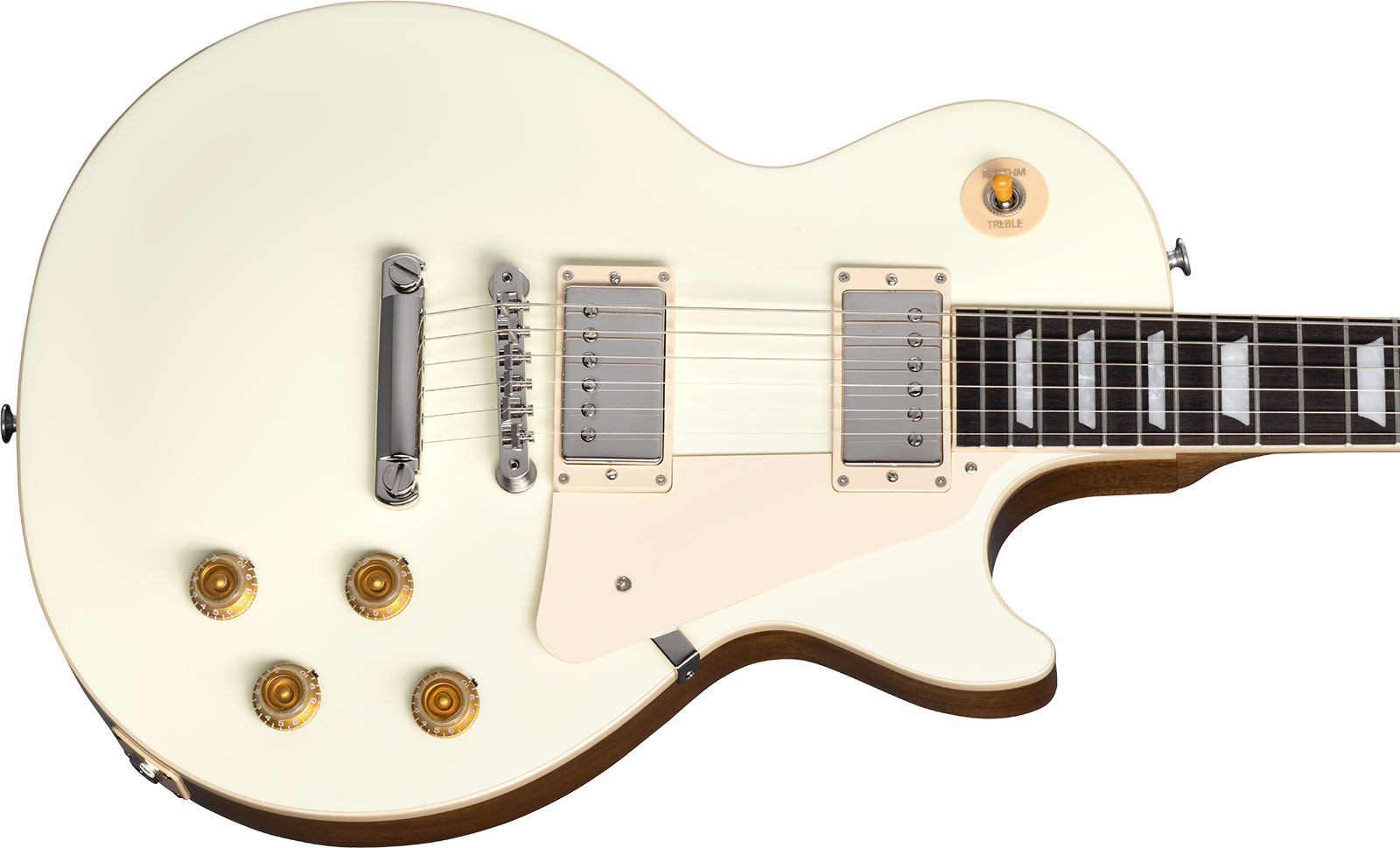 Gibson Les Paul Standard 50s Plain Top 2h Ht Rw - Classic White - Guitarra eléctrica de corte único. - Variation 3