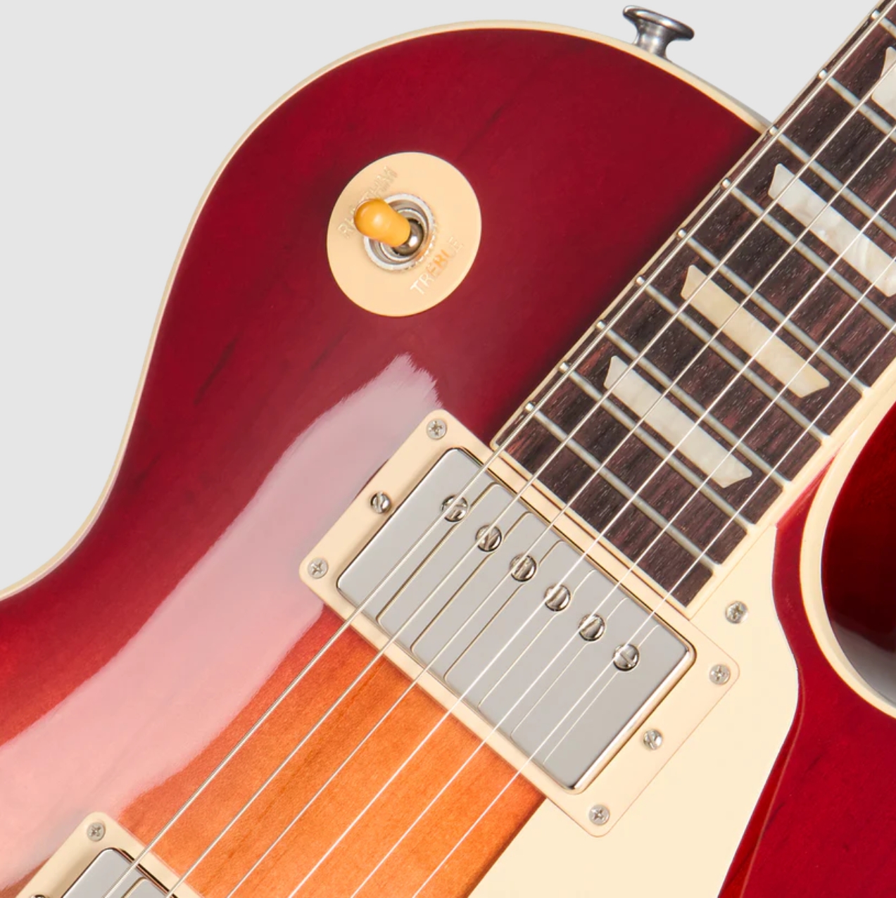 Gibson Les Paul Standard 50s Plain Top Original Usa 2h Ht Rw - Dark Cherry Sunburst - Guitarra eléctrica de corte único. - Variation 2