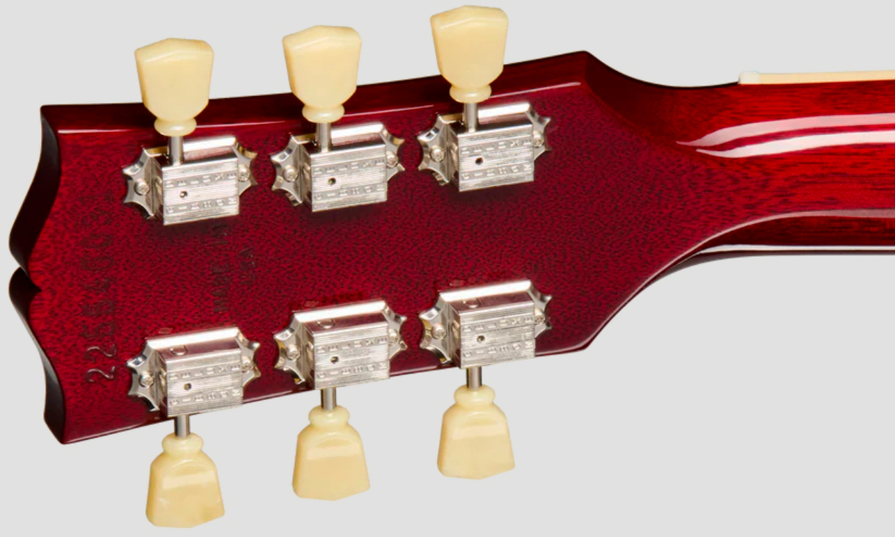 Gibson Les Paul Standard 50s Plain Top Original Usa 2h Ht Rw - Dark Cherry Sunburst - Guitarra eléctrica de corte único. - Variation 4