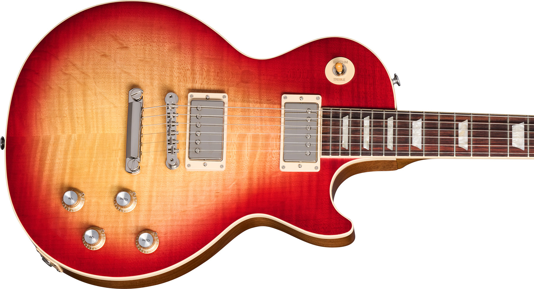 Gibson Les Paul Standard 60s Faded 2024 2h Ht Rw - Vintage Cherry Sunburst - Guitarra eléctrica de corte único. - Variation 3