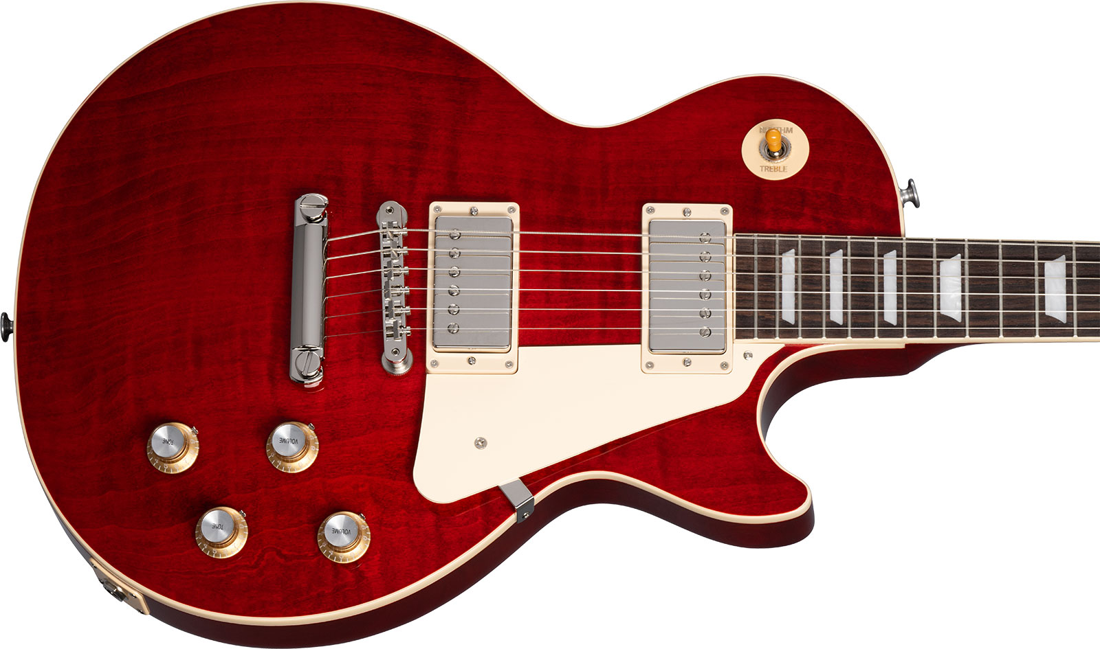 Gibson Les Paul Standard 60s Figured Original 2h Ht Rw - 60s Cherry - Guitarra eléctrica de corte único. - Variation 3