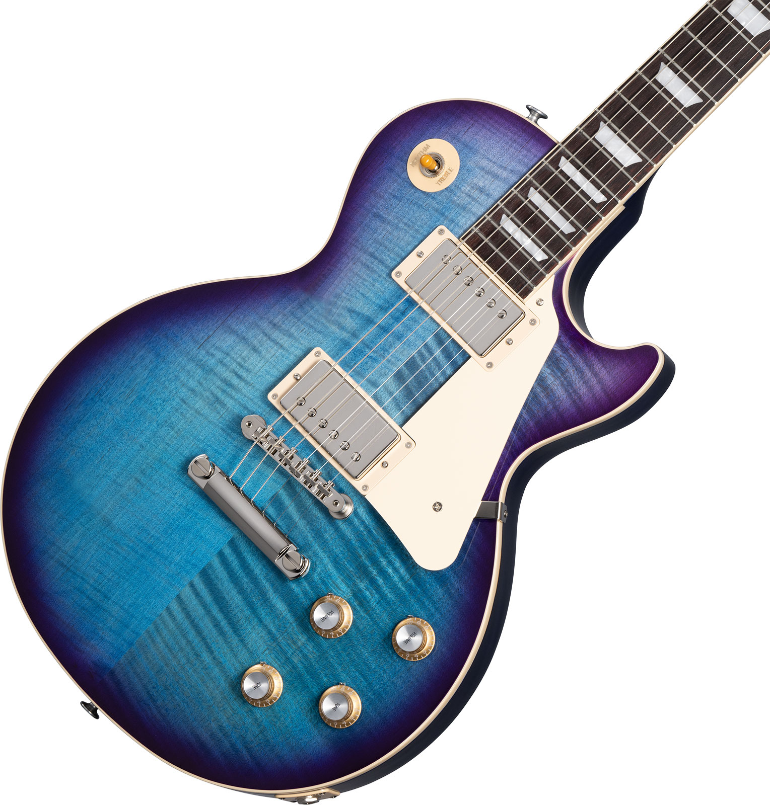 Gibson Les Paul Standard 60s Figured Original 2h Ht Rw - Blueberry Burst - Guitarra eléctrica de corte único. - Variation 3