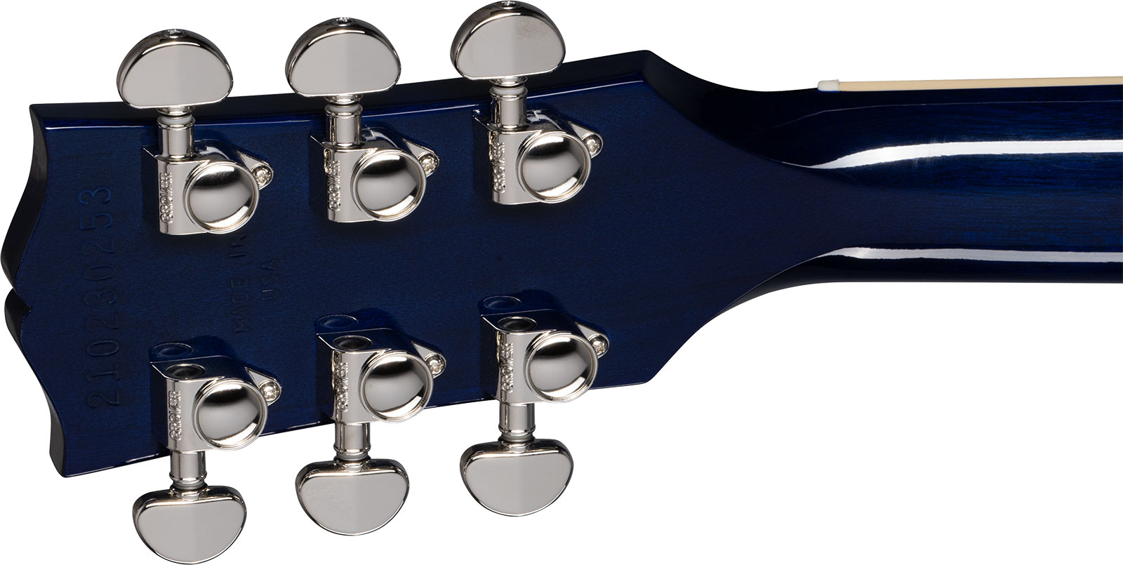 Gibson Les Paul Standard 60s Figured Original 2h Ht Rw - Blueberry Burst - Guitarra eléctrica de corte único. - Variation 4
