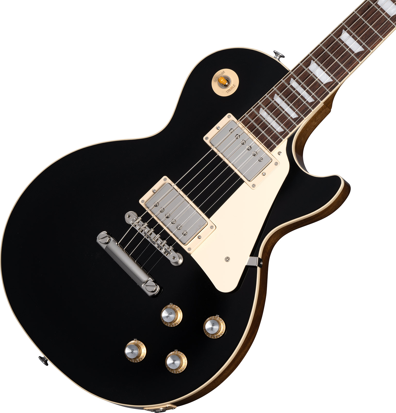 Gibson Les Paul Standard 60s Plain Top Original Custom Color 2h Ht Rw - Ebony - Guitarra eléctrica de corte único. - Variation 3