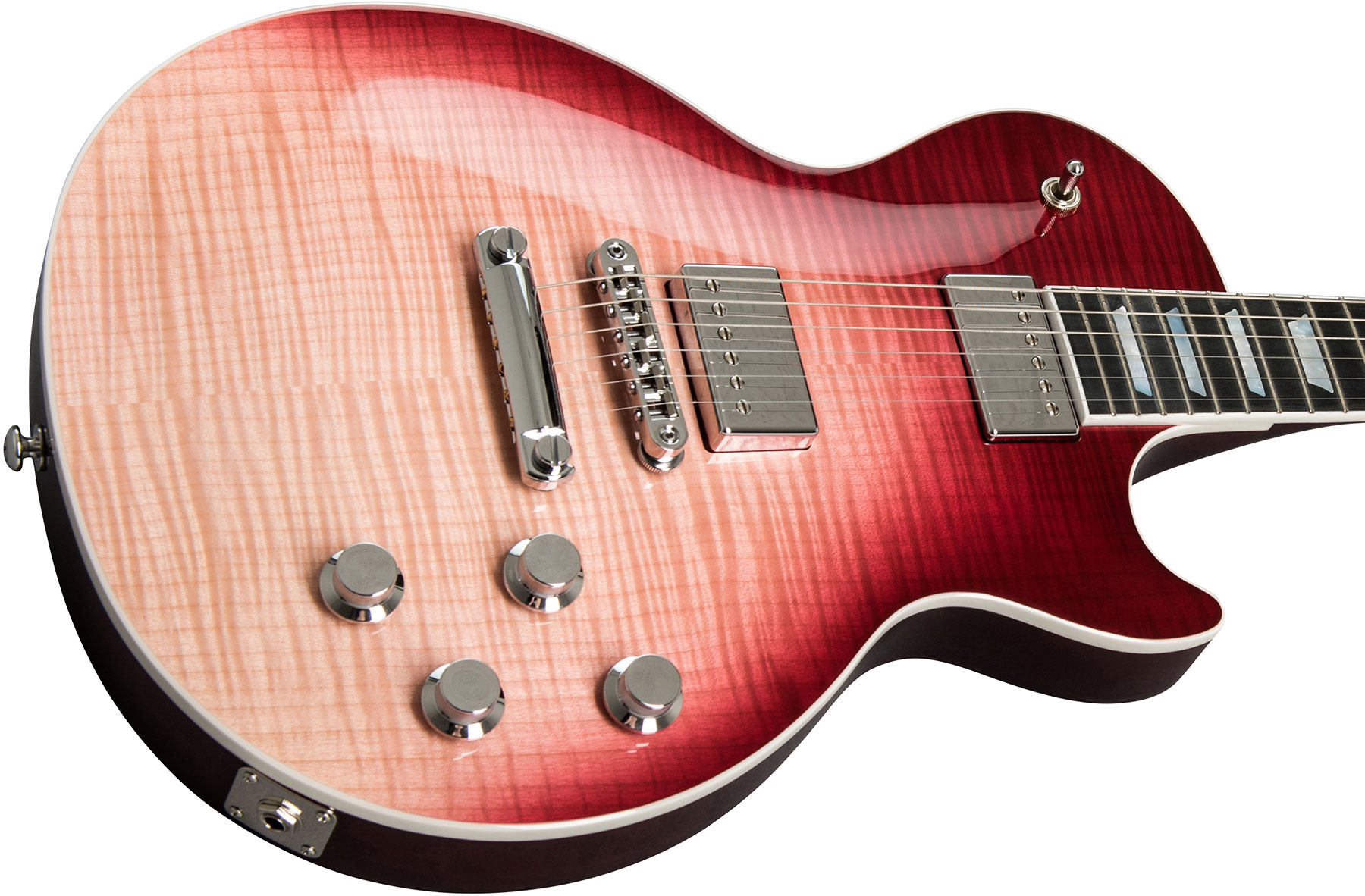 Gibson Les Paul Standard Hp-ii 2018 2h Ht Ric - Hot Pink Fade - Guitarra eléctrica de corte único. - Variation 3