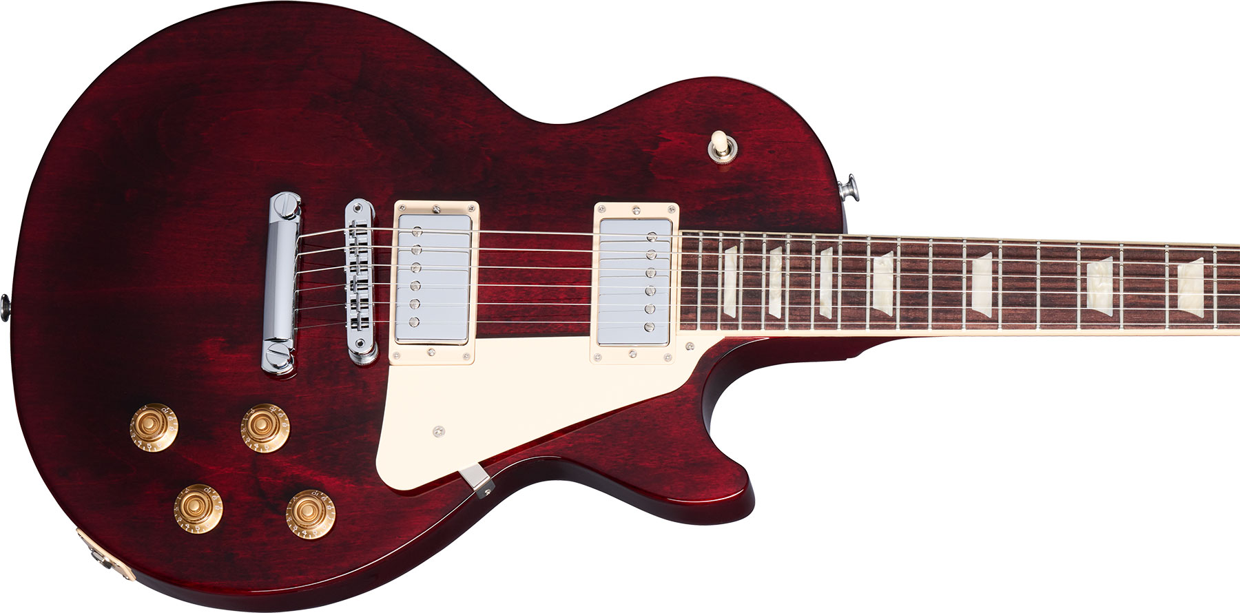 Gibson Les Paul Studio 2h Burstbucker Pro Ht Rw - Wine Red - Guitarra eléctrica de corte único. - Variation 3