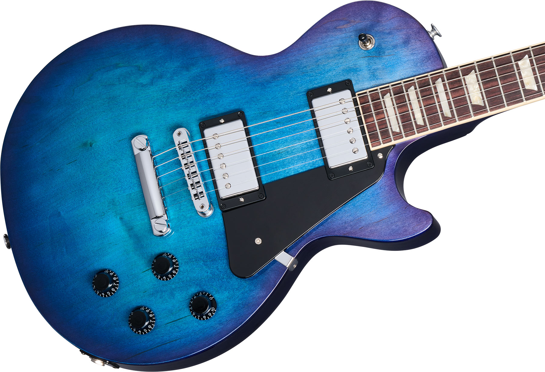 Gibson Les Paul Studio 2h Burstbucker Pro Ht Rw - Blueberry Burst - Guitarra eléctrica de corte único. - Variation 3