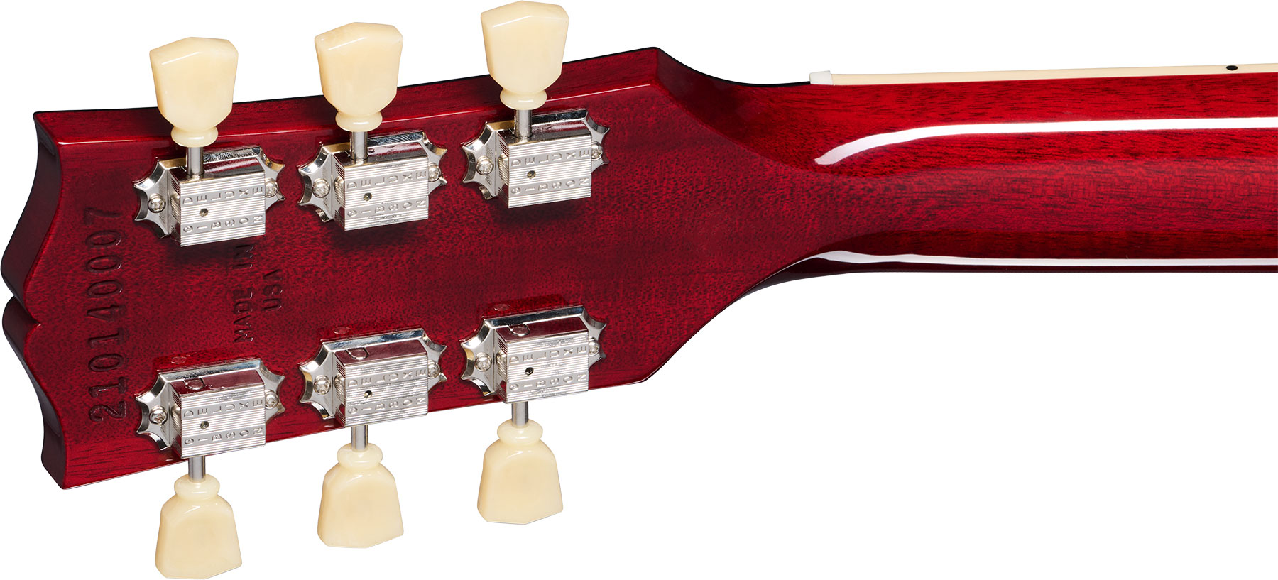 Gibson Les Paul Studio 2h Burstbucker Pro Ht Rw - Wine Red - Guitarra eléctrica de corte único. - Variation 4