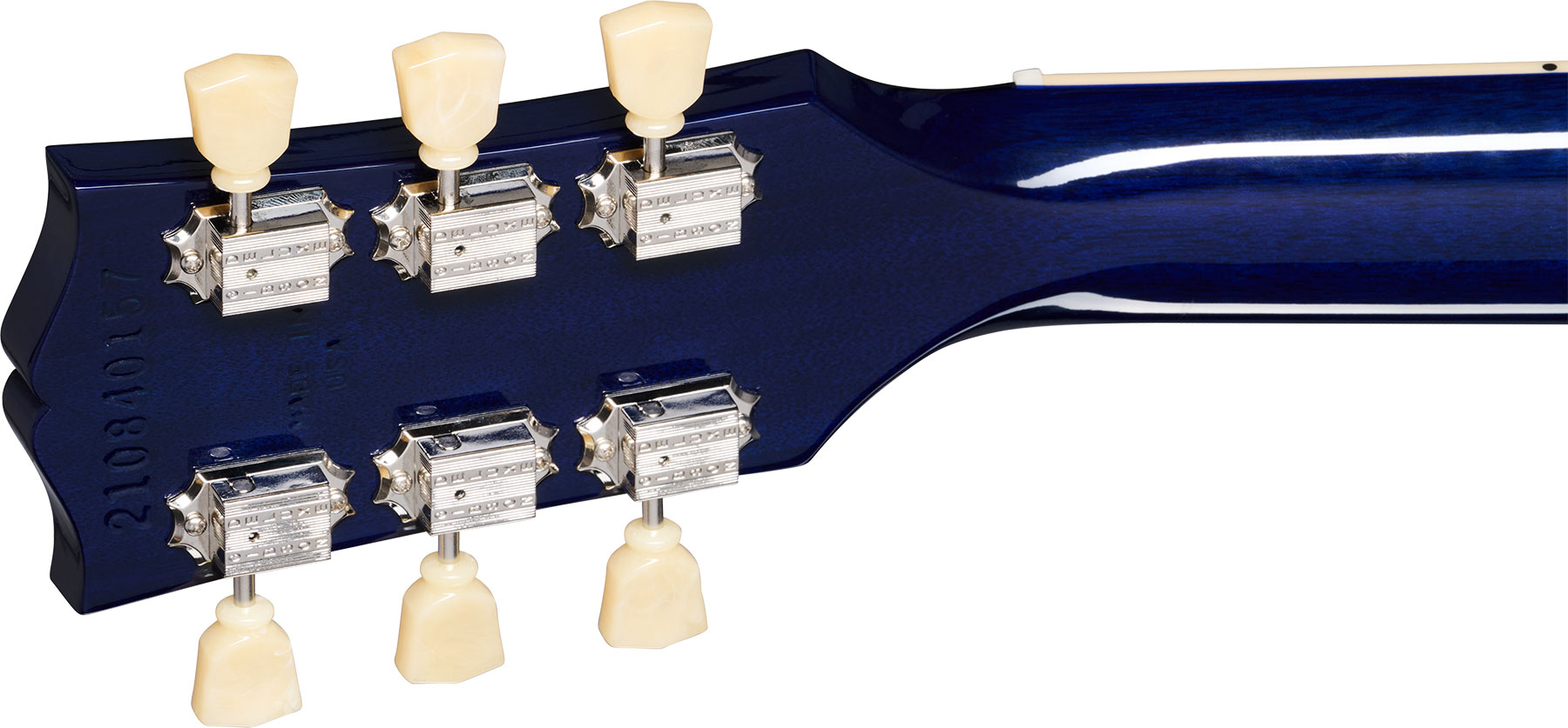 Gibson Les Paul Studio 2h Burstbucker Pro Ht Rw - Blueberry Burst - Guitarra eléctrica de corte único. - Variation 4