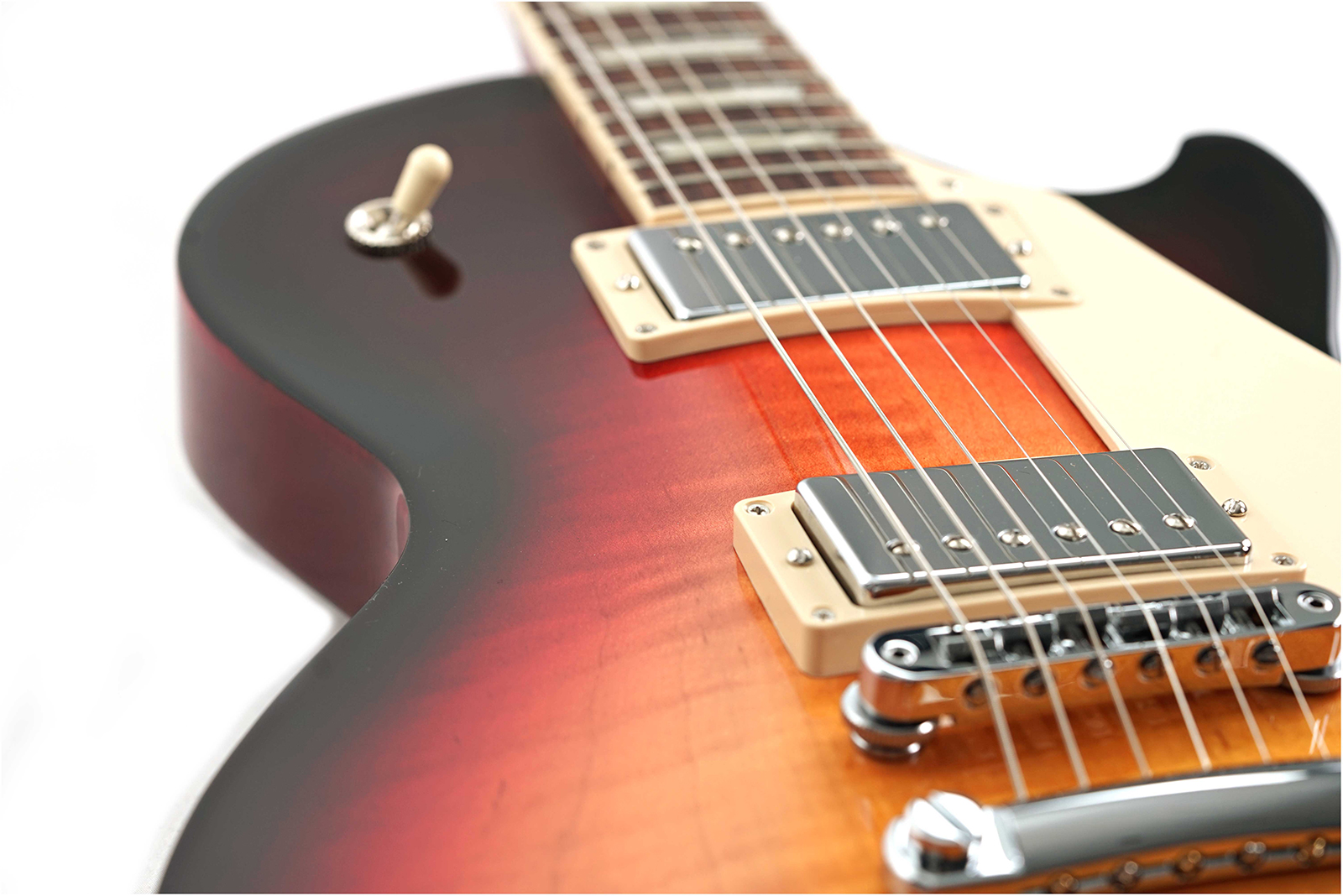 Gibson Les Paul Studio Figured Top Modern Usa 2h Ht Rw - Triburst - Guitarra eléctrica de corte único. - Variation 2
