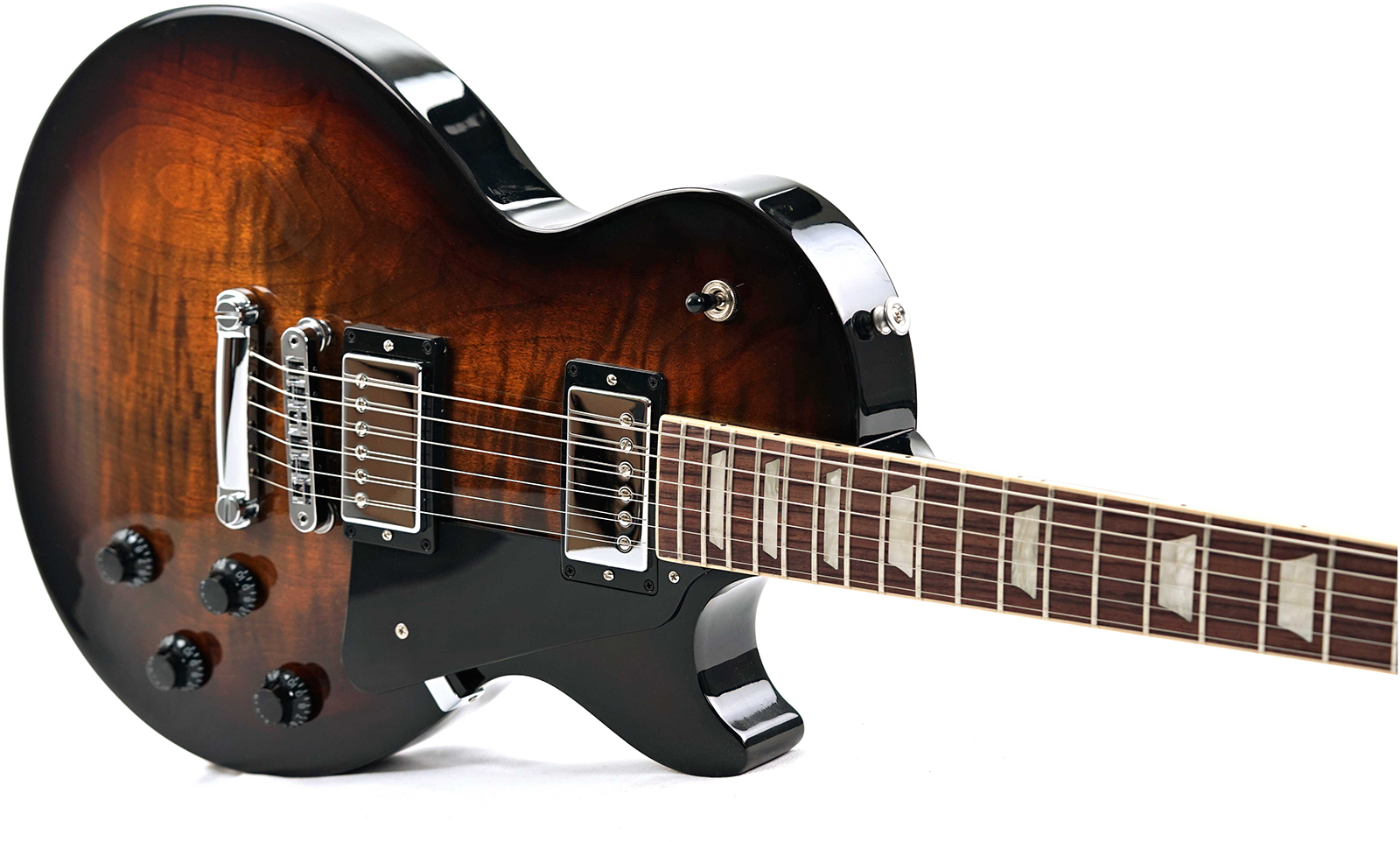 Gibson Les Paul Studio Figured Top Modern Usa 2h Ht Rw - Smokehouse Burst - Guitarra eléctrica de corte único. - Variation 2