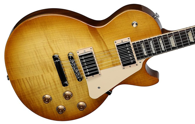 Gibson Les Paul Studio Figured Top Modern Usa 2h Ht Rw - Honey Burst - Guitarra eléctrica de corte único. - Variation 2