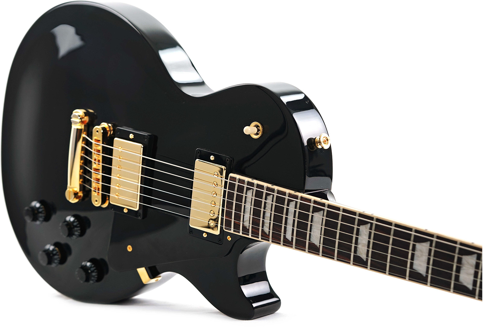 Gibson Les Paul Studio Gh Modern 2h Burstbucker Pro Ht Rw - Ebony - Guitarra eléctrica de corte único. - Variation 2