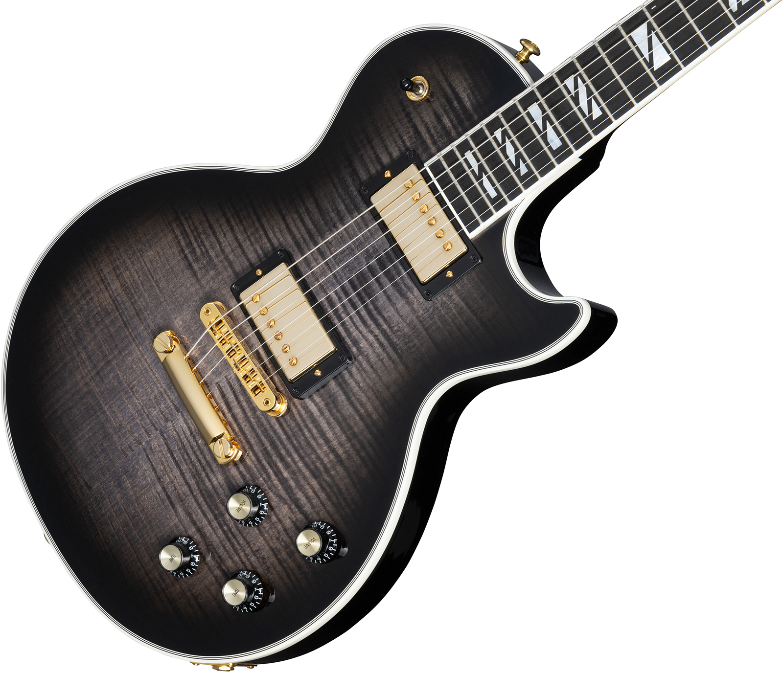Gibson Les Paul Supreme 2023 2h Ht Eb - Transparent Ebony Burst - Guitarra eléctrica de corte único. - Variation 3