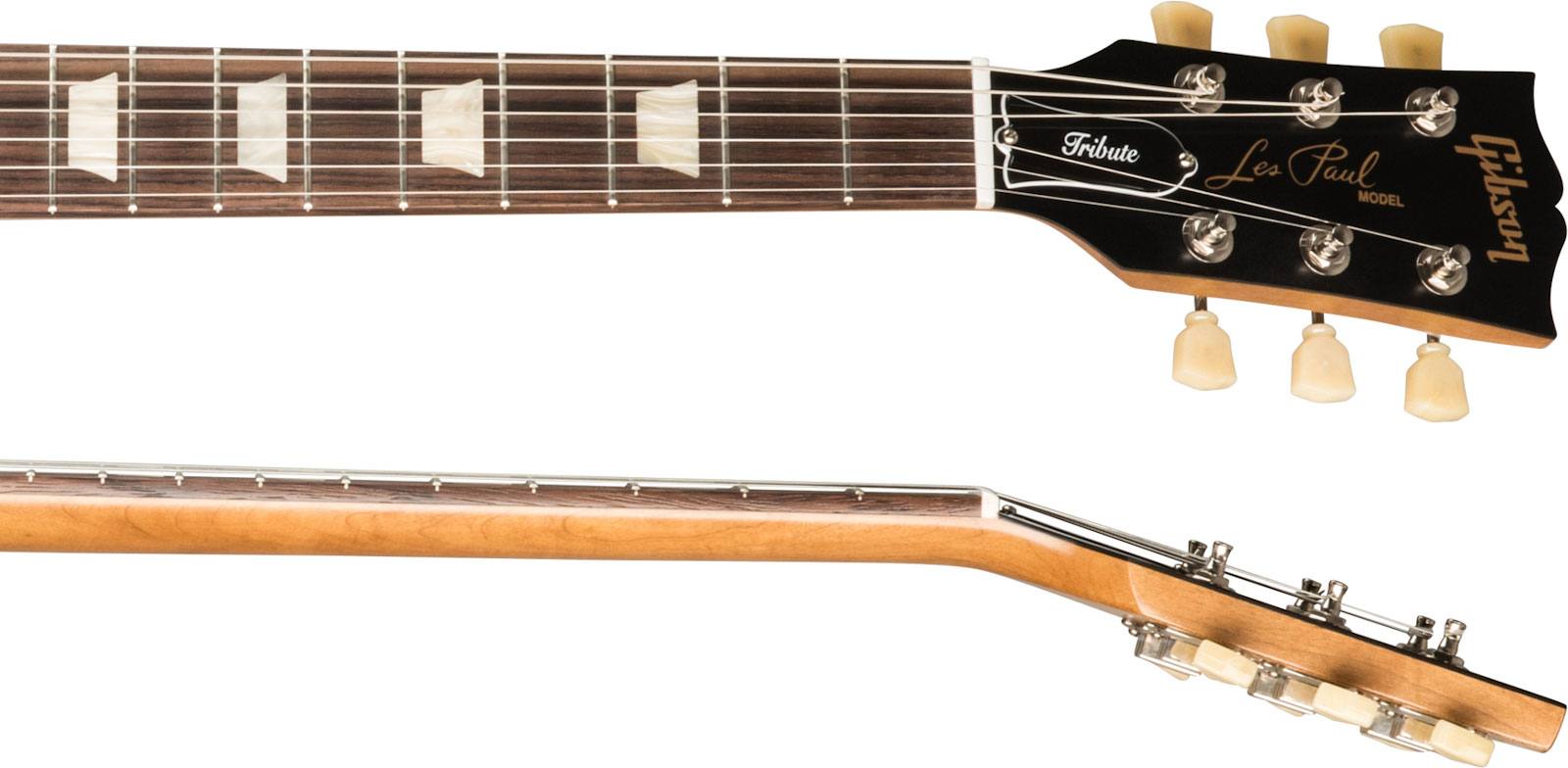 Gibson Les Paul Tribute Modern 2h Ht Rw - Satin Tobacco Burst - Guitarra eléctrica de corte único. - Variation 3