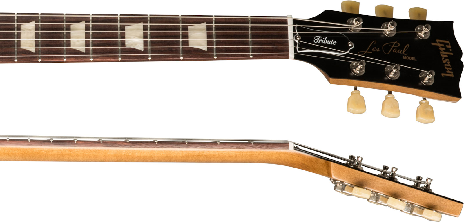 Gibson Les Paul Tribute Modern 2h Ht Rw - Satin Honey Burst - Guitarra eléctrica de corte único. - Variation 3