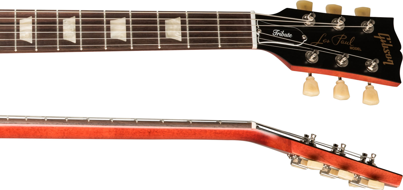 Gibson Les Paul Tribute Modern 2h Ht Rw - Satin Cherry Sunburst - Guitarra eléctrica de corte único. - Variation 3
