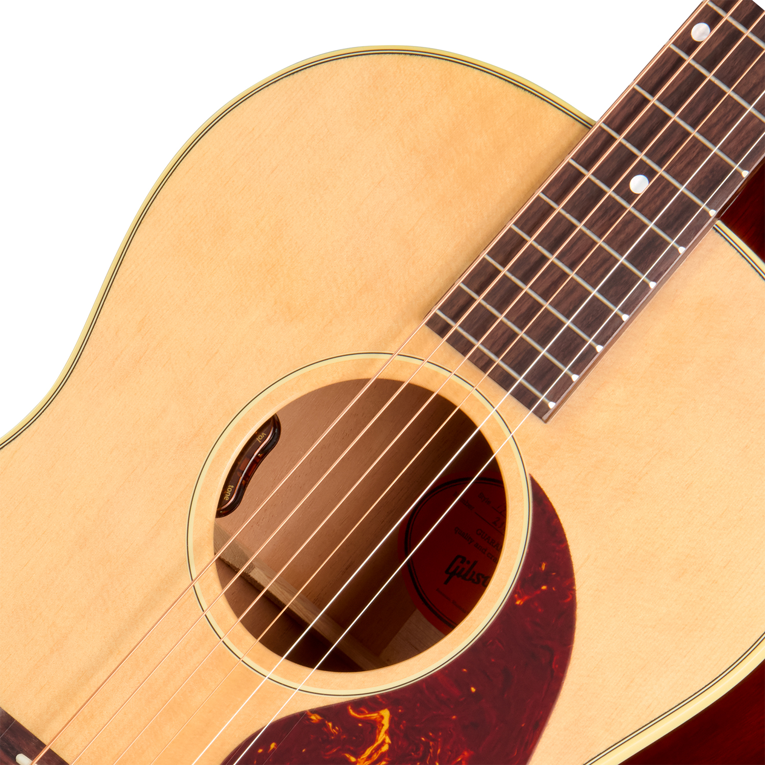 Gibson Lg2 50s Original (baggs Hifi Dna) Concert Epicea Acajou Rw - Antique Natural - Guitarra folk - Variation 2