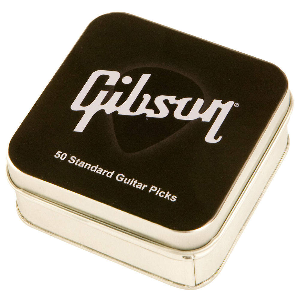 Gibson Lot De 50 Pick Tin Standard Style Medium Boite Metal - Púas - Variation 2