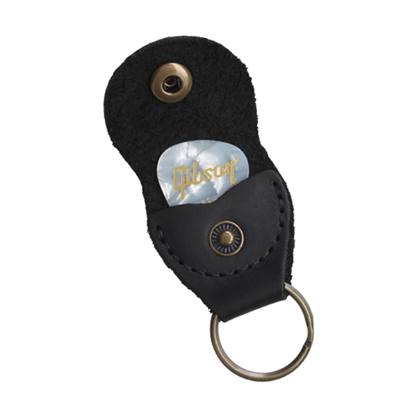 Gibson Premium Leather Pickholder Keychain Black - Soporte de púas - Variation 2
